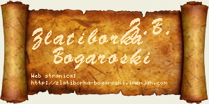 Zlatiborka Bogaroški vizit kartica